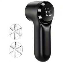 便携式电动除毛器 - USB快速充电，高效织物除毛器，适用于衣物和床上用品，设计小巧，数字显示，可充电锂电池，适合居家和旅行使用，除毛器，床上用品护理，现代美学，结构坚固耐用 - 彩色 - 查看 10