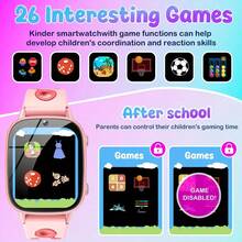 SENBONO Reloj inteligente SENBONO con pantalla HD de 1.8 pulgadas, batería de 500 mAh de larga duración, linterna LED, cámara/álbum de fotos, reproducción/grabación de video, reproducción de MP3, historias, aprendizaje de vocabulario e incluye 26 juegos incorporados, convirtiéndolo en un regalo de cumpleaños adecuado para niños y niñas, para Halloween y Navidad, reloj inteligente para niños, reloj con cámara para niños, accesorio de fotografía, fiesta