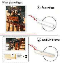 1pc Customized Canvas Wall Art, Available With DIY Wooden Frame Or Frameless Poster, Customizable Photos, Suitable For Family, Loved Ones, Pets, Can Be Hung On Wall For Home, Office, Living Room, Bedroom, Tea Room, Dining Room Decor, Ideal Gift For Birthday, Graduation, Slow Life, Retro, Holiday Calendar - Style 1 - View 6