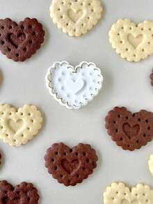 可爱爱心信封形状饼干模具 DIY 卡通翻糖印章饼干模具蛋糕装饰厨房烘焙用品 - 餅乾 - 查看 2