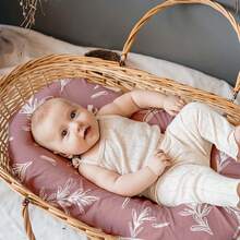 4 st spjälsängslakan, unisex, lämpliga för rektangulära, runda, ovala madrasser, flexibel passform för olika spjälsängstorlekar, hjärtdesign för alla hjärtans dag - Multifärgad - Visa 3