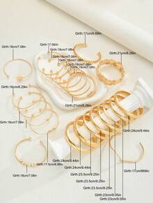 Women Bangles - Yellow Gold - View 9