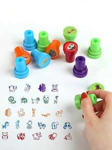 1/10/20/30/40 Stücke Tier-Thema, Ozean-Thema, mit verschiedenen Stilen bunter Stempel, geeignet für Scrapbooks, DIY Basteleien, Geburtstags- und Feiertagsgeschenke, Weihnachtsgeschenke, Geburtstagsparty Kleingeschenke, Weihnachtskleingeschenke, Freundesgeschenke, Klassenraumbelohnungen für Schüler (zufällige Muster)