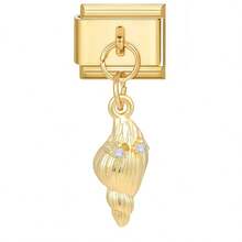 1/5/10/20/30/50 Stücke zufällig gemischte goldfarbene modulare Anhänger, Mond- & Tulpen-Anhänger, abnehmbare Armband-Charm-Accessoires - Verschiedenfarbig - Übersicht 29