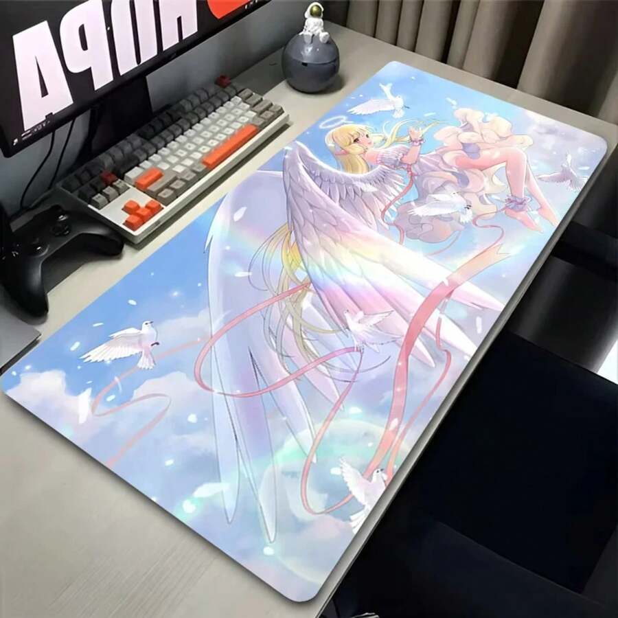 'Anime Girl C-Chobits Chii Desk Mat Computer Office Extended Mouse Pad Laptop Rubber Non-Slip Large Mousepad Gamer Cabinet Carpet' - ZZ1778(3) - 查看 1