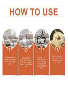 120ml Yegbong Cat Repellent Spray - Indoor Pet Repellent Spray, Outdoor Pet Repellent Spray, Cat Anti-Upholstery Spray, Pet Anti-Urination Spray, Pet Anti-Scratching Spray - Multicolor - View 8