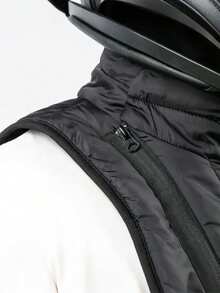 1Pc Motorcycle Neck Warmer With Chest And Shoulder Protection - Windproof Neck Warmer For Riders - High Collar For Cold Weather, Winter Riding, Scooters And Bicycles