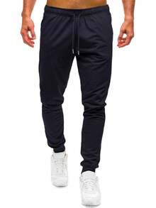 SHENDY Vendy Men's Comfortable Jogger Pants With Pocket And Drawstring - Khaki - View 1