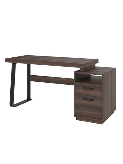 Moderne Minimalist Bureau Measuring 135 54 Cm, MDF Desktop Surface High Quality Steel Tubing, Load Capacity Multifunctional Storage Silent Drawer, Filing Cabinet view 10