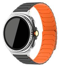 Magnetic Silicone Sports Watch Band Suitable For Samsung Galaxy Watch 8 (40mm/44mm/46mm Classic) And Watch Ultra 47mm (2024-2025 Models) - Adjustable Unisex Smart Watch Strap, Strong Magnetic Clasp, Modern Stylish Design - Multicolor - View 5