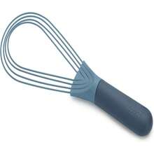 Joseph Joseph Twist Whisk 2-In-1 Collapsible Balloon And Flat Whisk Silicone Coated Steel Wire, Sky Blue - ColorA - View 2