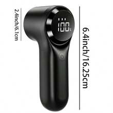 便携式电动除毛器 - USB快速充电，高效织物除毛器，适用于衣物和床上用品，设计小巧，数字显示，可充电锂电池，适合居家和旅行使用，除毛器，床上用品护理，现代美学，结构坚固耐用 - 彩色 - 查看 4