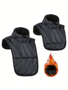 1Pc Motorcycle Neck Warmer With Chest And Shoulder Protection - Windproof Neck Warmer For Riders - High Collar For Cold Weather, Winter Riding, Scooters And Bicycles
