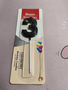 0-9黑色数字蜡烛，创意黑色蜡烛配金色数字蜡烛，适合生日派对，生日蛋糕数字蜡烛，许愿蜡烛，蛋糕装饰蜡烛 - 黑色 - 查看 11