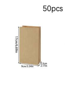 50/10 件纸三明治袋牛皮纸棕色，食品包装牛皮纸，礼品包装纸 Baable & Compos 级未漂白牛皮纸适用于烘焙、点心、小吃、三明治 - 彩色 - 查看 12