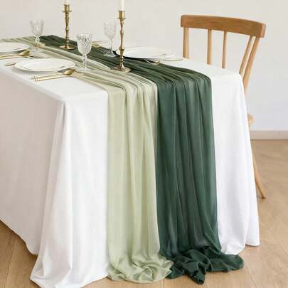 1 Pc Table Runner Tulle ​​Reusable​​ 75*600cm/29.5*236inch Retirement ​Farewell Parties ​​Luxury​​ Wedding Reception​ Corporate Trade Show Anniversaries​ University Event​ ​​Event Decor​​ ​​Ceremony Setup​​ Balcony Gathering ​​Holiday Dinner​​