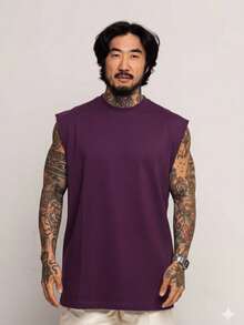 Men Tank Tops - Màu tím - Xem 1