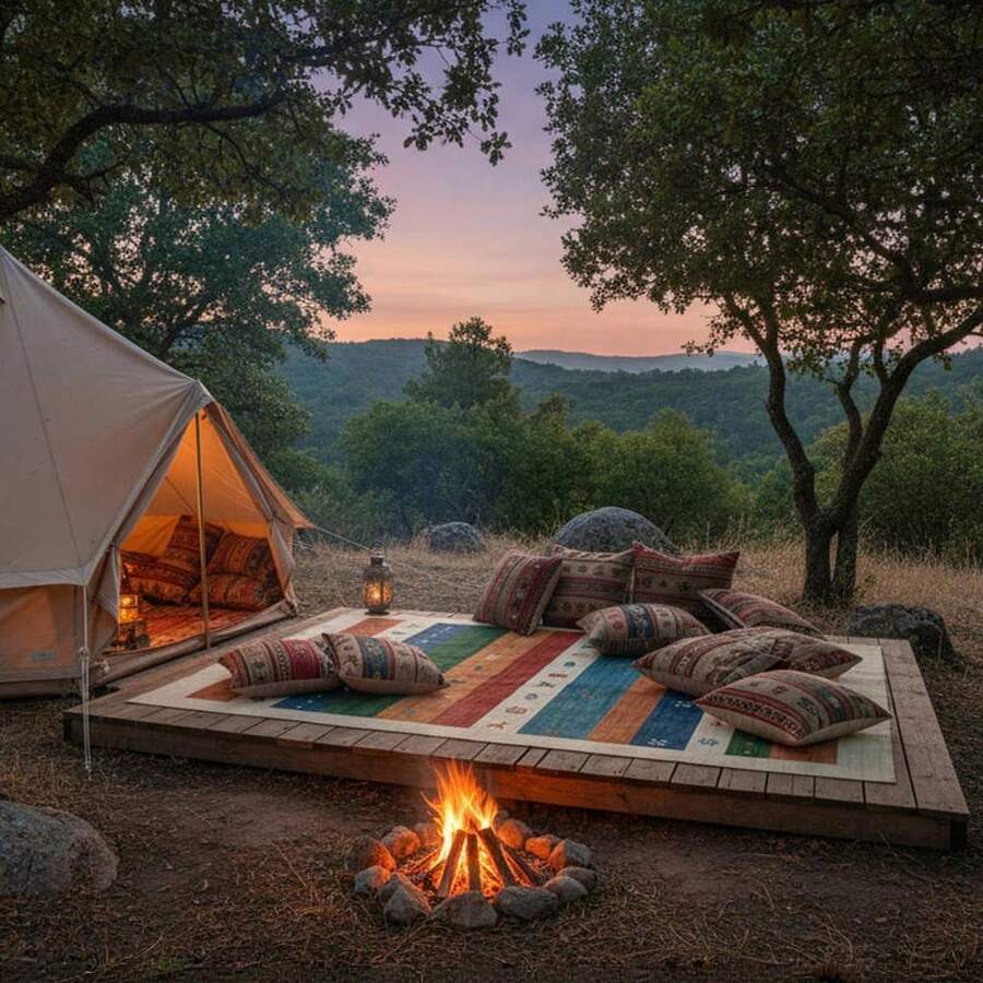 1PC Machine Washable Large - Size Bohemian Multicolored Striped Pattern Area Mat Rug Indoor Living Room Decorative Rug With Artistic Retro Multicolored Striped Pattern Design Durable Easy Clean Floor Mat For Home Decoration Kitchen Rug