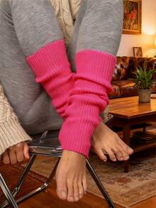 Thick Warm Leg Warmers - Winter Knit Boot ,Comfortable For Cold Weather, Cozy - Multicolor - View 4