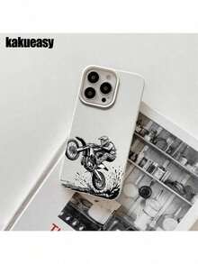 Large Hole Imitation Liquid Phone Case And Cover, Designed For Motorcycle Riders, Suitable For IPhone 16 Pro Max, 16, 15 Pro, 14, 14 Plus/14 Pro Max, 13, 13 Pro, 12 Pro, And 11/11 Pro Max Series, Ideal Gift For Birthdays And Celebrations.