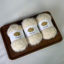 3 Batches Of 40g/Batch, Hand Knitting [3115] Long Fiber Knitting Yarn, For Handmade Hats, Scarves, Blankets And Other Products, Soft Texture, No Shedding, Easy To Knit, Each Batch Length Approx. 360m±392 Yards. - Multicolor - View 27