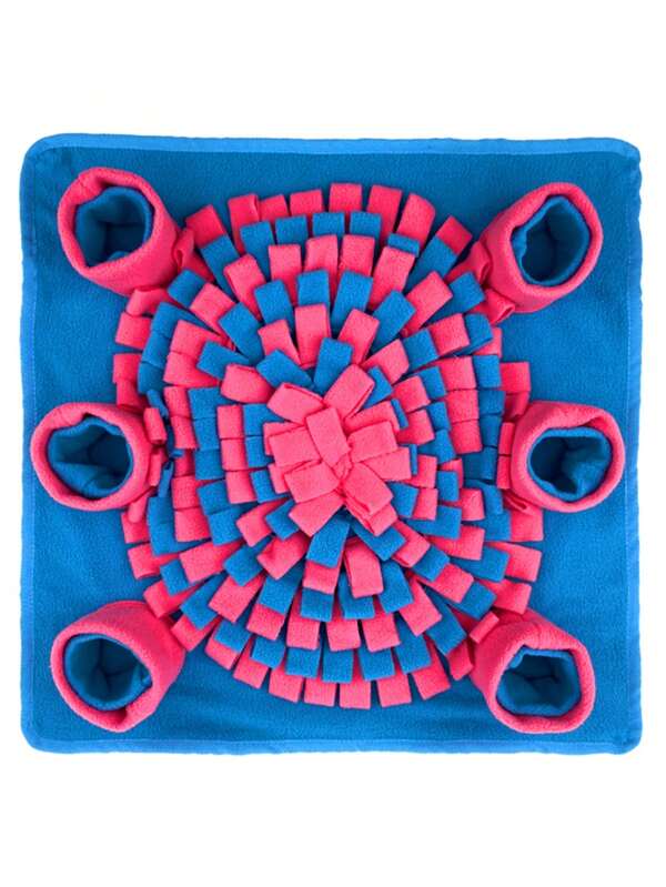 KM-P Rose & Blue Pet Snuffle Mat, Slow Feeder Mat Suitable For Indoor And Outdoor Use