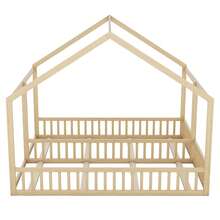 Single Beds 90 X 200, Flat Beds, House Models, 2 In 1 Beds, Natural - Camel - View 10