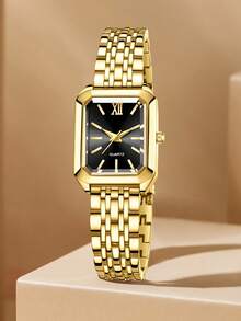 2pcs/Set Women's Gold & Silver Tone Quartz Watch Combo, Fashionable Casual Vintage Elegant Bar Dial, Suitable For Daily Wear Or Holiday Gift - Multicolor - View 6