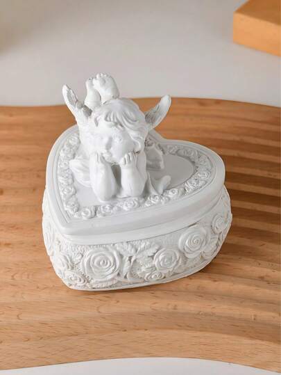 1 Chân nến thiên thần cổ điển, trang trí nhà theo phong cách Bắc Âu, lưu trữ để bàn, đồ thủ công bằng nhựa trang trí, thích hợp để trang trí nhà cửa, phòng ngủ, văn phòng, sinh viên, lưu trữ, trang trí đám cưới, trang trí nhà cửa, hộp đựng đồ trang sức, trang trí tiệc, món quà tuyệt vời nhất