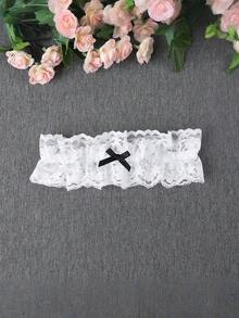 (نمط الدانتيل العشوائي) 1 قطعة من الحزام الأنيق من الدانتيل، مع فيونكة، سلسلة الفخذ العرائسية، حلقة الساق المرنة، شريط الساق، حزام الساق، إكسسوار الموضة النسائية، حفلة الزفاف، الحفلات الرسمية، ملابس داخلية عرائسية، فستان، زينة التنورة، هدية مثالية للوصيفة، مناسبة لحفلة الزفاف، الحفلات الرسمية - متعدد الألوان - مشاهدة 9