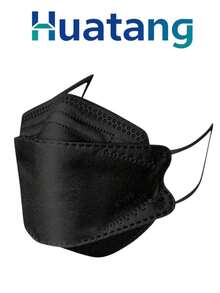 Fold-Flat Dust Safety Masks - Black - View 5