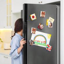 5/15/25sets DIY Handmade Fridge Magnet Craft Kit - Transparent Acrylic Square Tiles With Rounded Corners, High-Definition Vibrant Colorful Patterns (Flowers, Animals, Landscapes), Magnetic Photo Frame - Multicolor - View 6