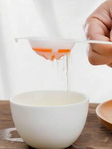 1 pièce Séparateur de jaune d'œuf, Séparateur de blanc d'œuf, Séparateur d'œuf en plastique, Diviseur d'œuf de cuisine, Séparateur d'œuf domestique, Ustensile de cuisine, Fourniture scolaire