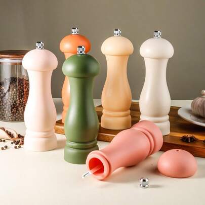 1个莫迪利亚尼彩色胡椒研磨器，黑胡椒，花椒，海盐，玫瑰盐研磨罐