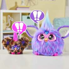 Hasbro Furby Furblets Chee-Chee 迷你朋友，电子毛绒玩具，男女皆宜，猎豹纹图案，会说 Furbish 语并播放音乐，第五代，返校礼物，适合 6 岁及以上儿童 - CHEE-CHEE - 查看 4