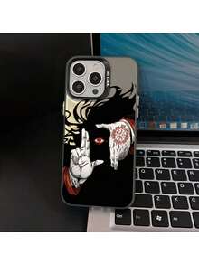 Fast EU Shipping (DE & ES)   Anime Gesture Graffiti Phone Case 16 15 14 13 12 11 Pro Max X XR XS Max 8 7 Plus Protective Matte Back Cover - màu đen - Xem 5