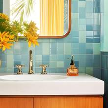Birugen Vintage Gl Soap Dispenser - Farmhouse Style, Orange, With Pump For Bathroom &Amp; Kitchen - 橘色 - 查看 2