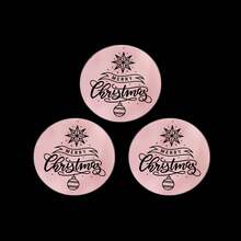 3 Pieces Merry Christmas Acrylic Cupcake Toppers Acrylic Mirror Disc Xmas Cupcake Decorations For Christmas New Year Party Supplies (Gold & Silver)