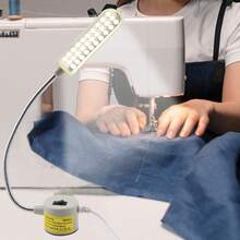 Lámpara LED de trabajo magnética de 30 LEDs | Flexible con luz ajustable en 360° | 2W ultrabrillante 240 lúmenes | Luz para máquina de coser | Ideal para hogar, taller y fábrica - Tipo de Enchufe A USA (110-127V) - Ver 5