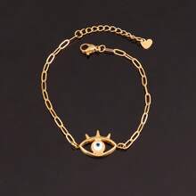 1 件不锈钢邪眼手链女式时尚蓝色邪眼串饰链式手链女式珠宝礼物 - 手鍊. - 查看 16