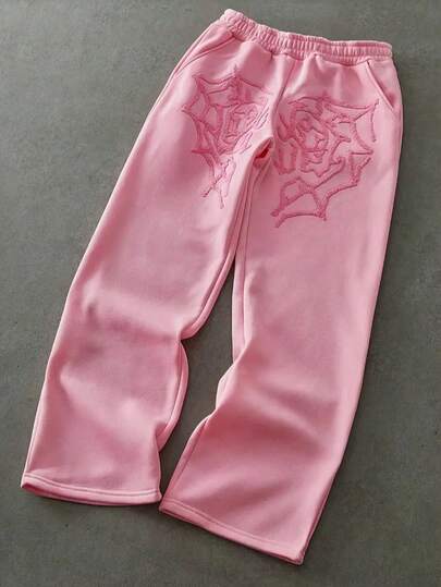 男士加大码弹力腰宽松直筒休闲裤