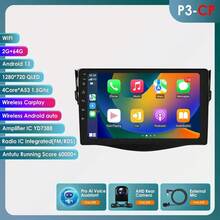 9 "7862 Android Auto radio de coche GPS estéreo para  RAV4 Rav 4 2006-2012 reproductor multimedia 4G 8Core Autoradio Carplay HeadUnit - W1-4G 8 núcleos-2G 32G - Ver 2