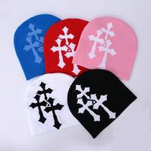 Street 1 cái Mũ đan chéo phong cách Y2k, Unisex; Thích hợp cho các hoạt động ngoài trời, đạp xe, du lịch, trượt tuyết, v.v. - màu đen - Xem 1