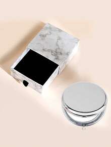 1pc/2pcs Portable Double-Sided Metal Folding Mirror, High Definition Makeup Handheld Compact Mirror,Makeup,Cheap,Room Decor,Vanity,Travel,Bedroom,Makeup Accessories,Mirror,Vanity Mirror,Mini Mirror,Compact Mirror,Mirror Small,Hand Mirror