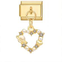 1/5/10/20/30/50pcs Random Mixed Color Gold Modular Pendant Moon Tulip Pendant Detachable Bracelet Module Accessories - Multicolor - View 24