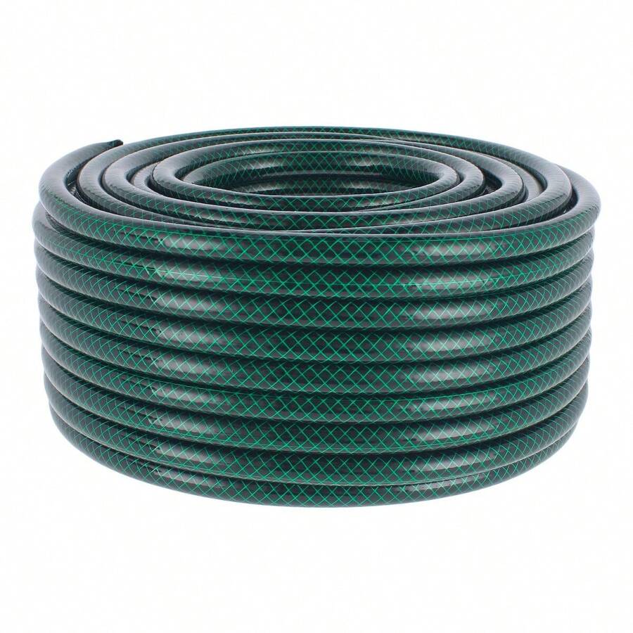 Manguera Reforzada Tricapa FUMETAX (1/2" x 50 M) | Uso Rudo, Jardín y Riego Extenso | Alta Durabilidad en PVC | Modelo SW-41201 - Verde - Ver 1