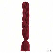 Extensiones de trenzas sintéticas de color ombre afro de 24 pulgadas de largo para mujeres, cabello Kanekalon