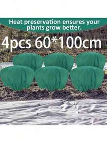 Plant Cover, Winter Pull Rope, Plant Cover, Warm Plant Protection Bag, Antifreeze Cloth Blanket, To Protect Fruit Trees And Potted Plants From Being Eaten By Frozen Animals, Suitable For Winter Antifreeze Cloth, To Protect Outdoor Fruit Trees, Plants, Shrubs, Plant Cover, Winter And Winter Blanket. Reusable Plant Protection Pull Rope Bag, Used For Frost, Frost, Sunlight, Bird And Insect Protection Of Outdoor Plants - Multicolor - View 9