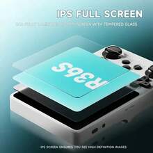 Consola de juegos portátil retro ligera, pantalla IPS de 3,5 pulgadas, 16-256G, 15000 juegos de gran tamaño. Tarjeta de memoria estándar de 64G - Negro - Ver 6