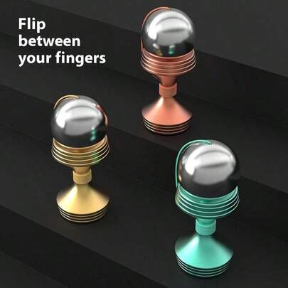 2025 Juguete de aleación de aluminio para adolescentes, juguete sensorial de escritorio para interiores, exhibición de habilidades genial/rotación de cojinete/duradero, girador manual, adecuado para regalos de cumpleaños y Navidad para niños y niñas